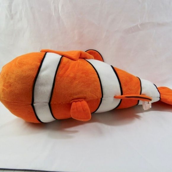 Disney's Finding Nemo Large Nemo Plush Cuddle Pillow Stuffed Toy Clown Fish 25" - Picture 4 of 6